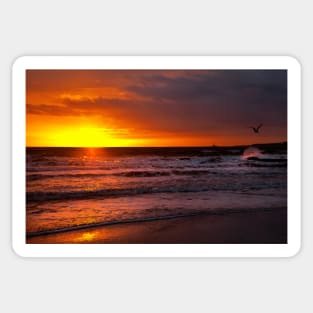 Sunrise over the North Sea Sticker